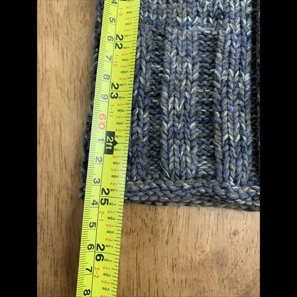 Express Mens Sz L Full Zip Sweater Jacket y2k Chunky Heavy Grunge Academia Green - Picture 10 of 11